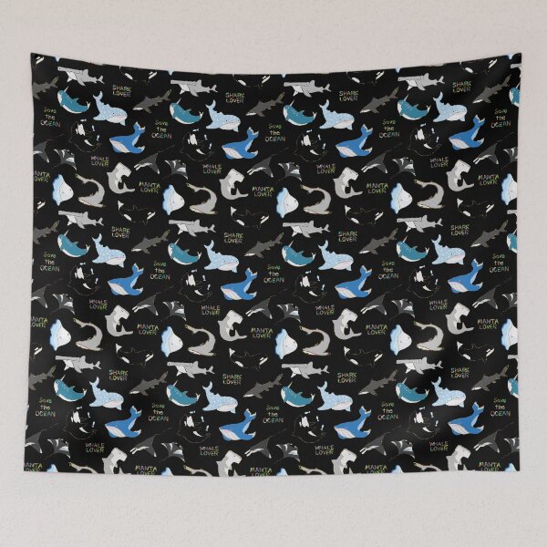 Item preview, Marine Life in black designed and sold by judysstudio.
