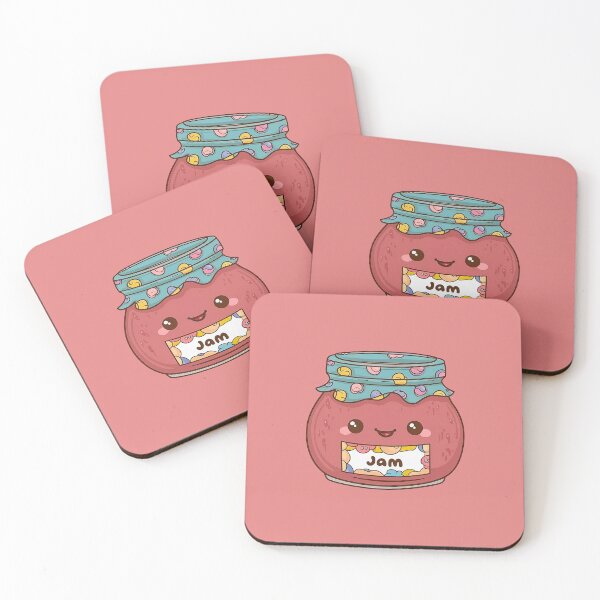 Item preview, Cute Strawberry Jam Kawaii designed and sold by canvadreamer444.
