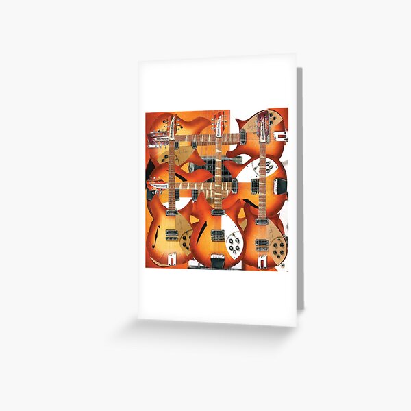 Artikel-Vorschau von Rickenbacker Sunset Fireglo Gitarrencollage, designt und verkauft von Kludoman.