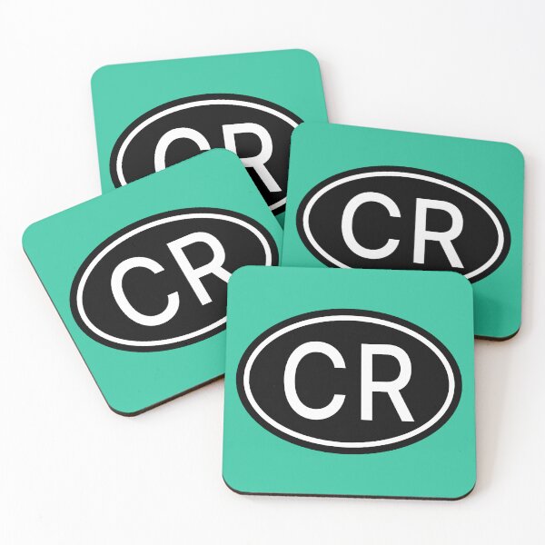 Item preview, CR Initials Monogram Oval White Letters designed and sold by Jeallan Designs.