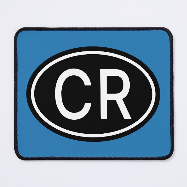 Item preview, CR Initials Monogram Oval White Letters designed and sold by Jeallan Designs.