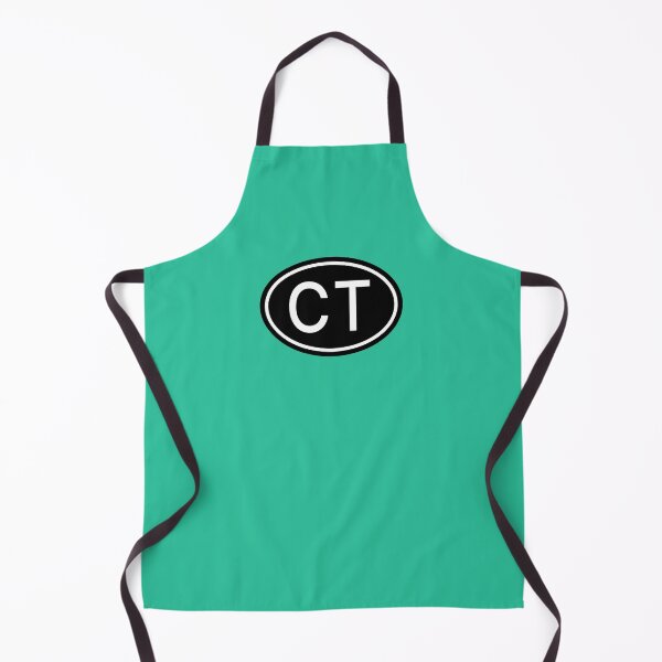 Item preview, CT Initials Monogram Oval White Letters designed and sold by Jeallan Designs.