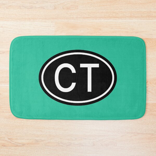 Item preview, CT Initials Monogram Oval White Letters designed and sold by Jeallan Designs.