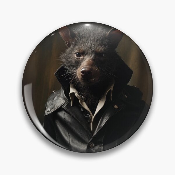 Item preview, Tasmanian Devil in Black Leather designed and sold by Sillytoe.