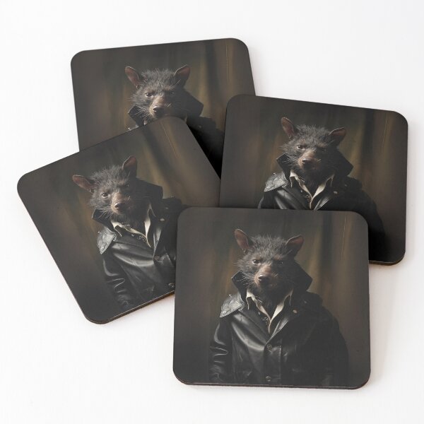 Item preview, Tasmanian Devil in Black Leather designed and sold by Sillytoe.