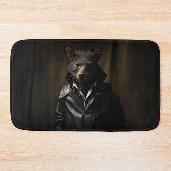 Item preview, Tasmanian Devil in Black Leather designed and sold by Sillytoe.