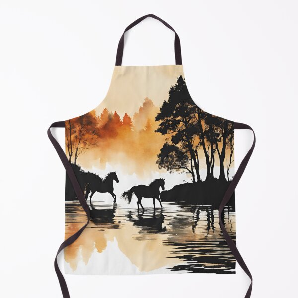 Item preview, Shadows - Horses at sunset designed and sold by Fat Pony.
