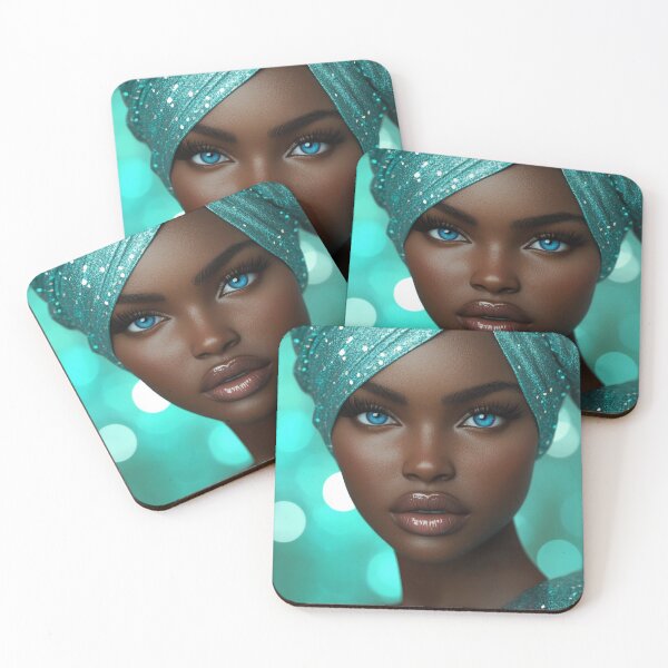 Item preview, Glamorous Portrait with Blue Eyes designed and sold by AI-ARTeria.