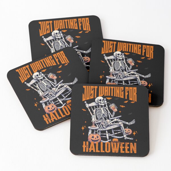 Item preview, JUST WAITING FOR HALLOWEEN SKELETON designed and sold by EpiTee.
