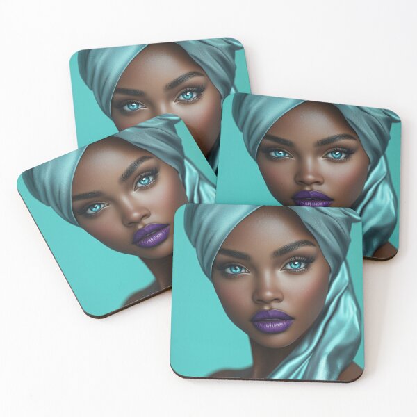 Item preview, Glamorous Portrait with Blue Eyes designed and sold by AI-ARTeria.