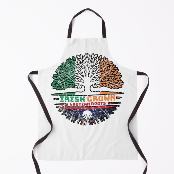 Item preview, Laos Laotian Irish Ireland Tree Roots Flag designed and sold by FlagX.