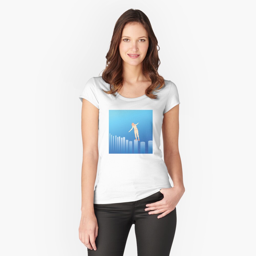 Item preview, Fitted Scoop T-Shirt designed and sold by artbyaurelien.