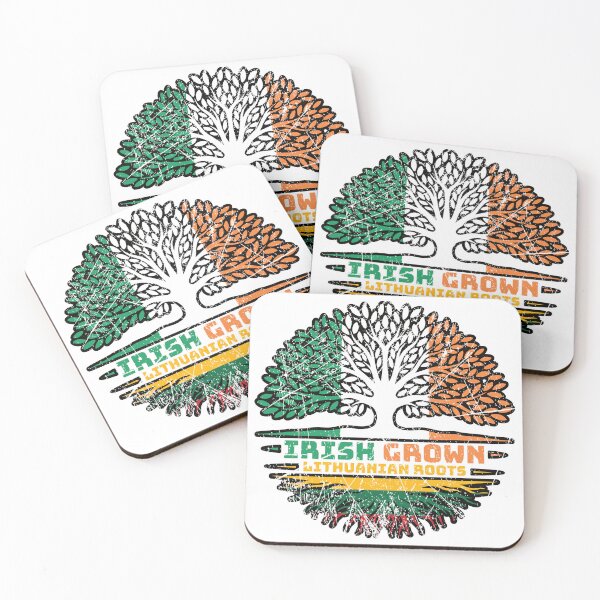 Item preview, Lithuania Lithuanian Irish Ireland Tree Roots Flag designed and sold by FlagX.