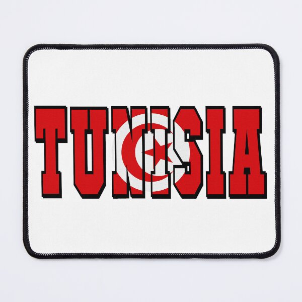Item preview, Tunisia Country Flag Typography designed and sold by TravelWish.