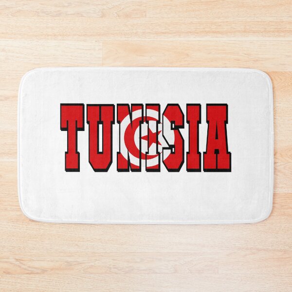 Item preview, Tunisia Country Flag Typography designed and sold by TravelWish.