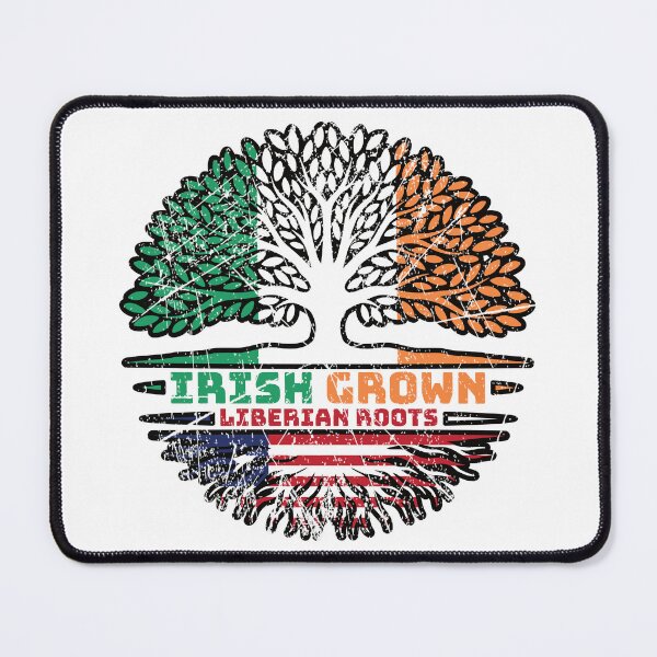 Item preview, Liberia Liberian Irish Ireland Tree Roots Flag designed and sold by FlagX.