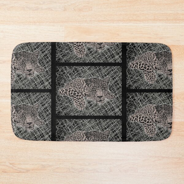 Item preview, Leopard, powerful wild animal, black and grey, abstract designed and sold by DebbieJoyArt.