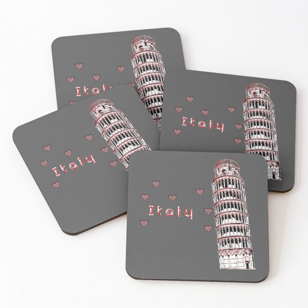 Item preview, Italy Tower of Pisa love hearts designed and sold by 4rpixs.