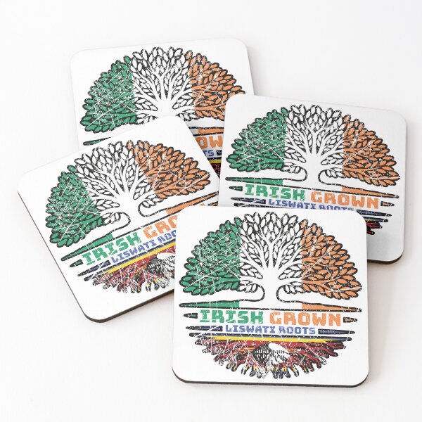 Item preview, Eswatini Liswati Irish Ireland Tree Roots Flag designed and sold by FlagX.
