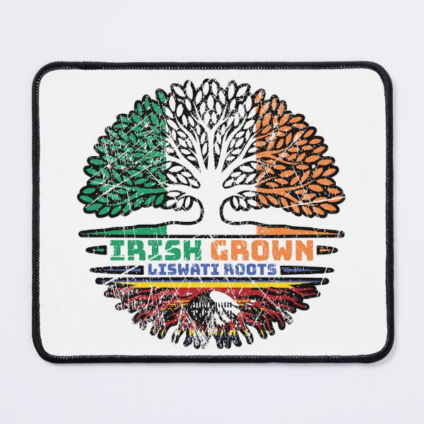 Item preview, Eswatini Liswati Irish Ireland Tree Roots Flag designed and sold by FlagX.