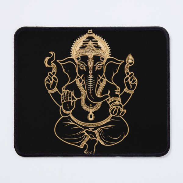 Item preview, Hindu gold God Ganesha designed and sold by 123ks.