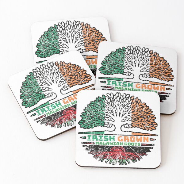 Item preview, Malawi Malawian Irish Ireland Tree Roots Flag designed and sold by FlagX.