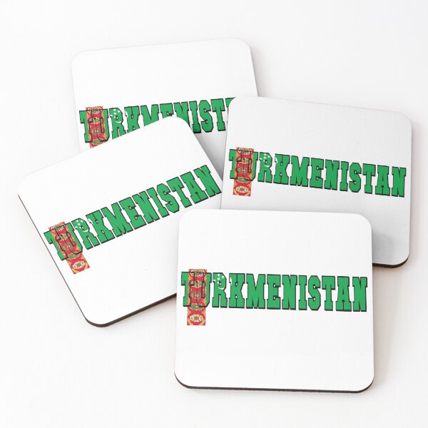 Item preview, Turkmenistan Country Flag Typography designed and sold by TravelWish.