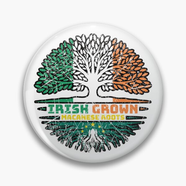 Item preview, Macau Macanese Irish Ireland Tree Roots Flag designed and sold by FlagX.