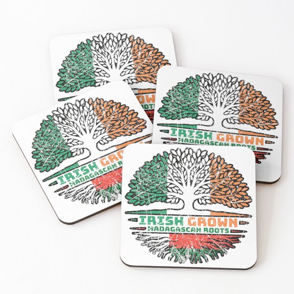 Item preview, Madagascar Madagascan Irish Ireland Tree Roots Flag designed and sold by FlagX.