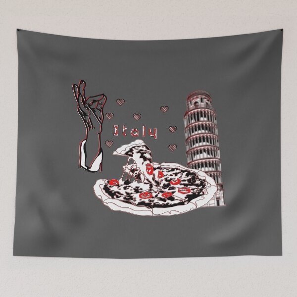 Item preview, Iconic Italy Design with Pizza and Pisa designed and sold by 4rpixs.