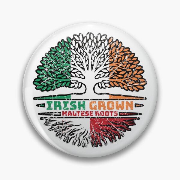 Item preview, Malta Maltese Irish Ireland Tree Roots Flag designed and sold by FlagX.