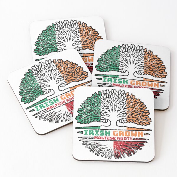 Item preview, Malta Maltese Irish Ireland Tree Roots Flag designed and sold by FlagX.