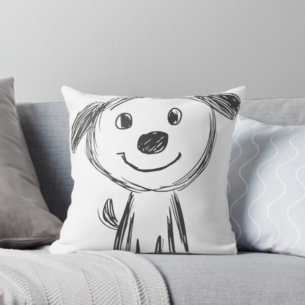 Item preview, Poorly drawn stick figure of a dog designed and sold by joyandoman.