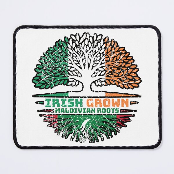 Item preview, Maldives Maldivian Irish Ireland Tree Roots Flag designed and sold by FlagX.