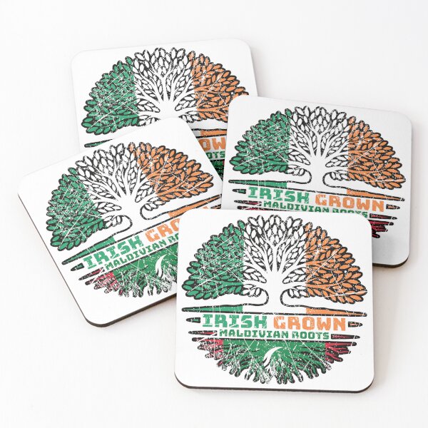 Item preview, Maldives Maldivian Irish Ireland Tree Roots Flag designed and sold by FlagX.