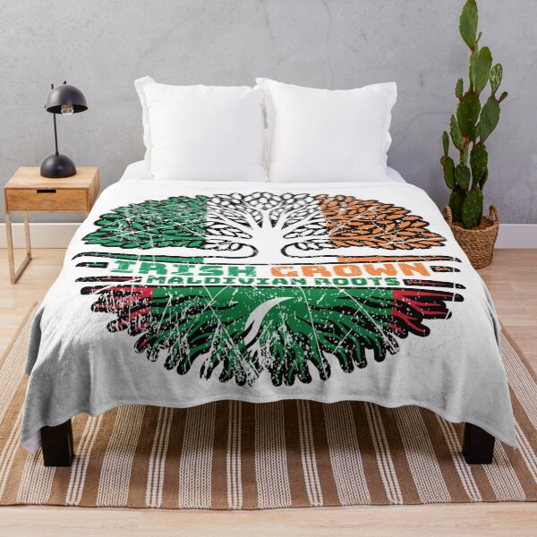 Item preview, Maldives Maldivian Irish Ireland Tree Roots Flag designed and sold by FlagX.