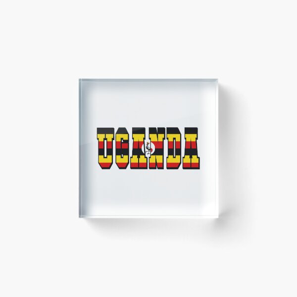 Item preview, Uganda Country Flag Typography designed and sold by TravelWish.
