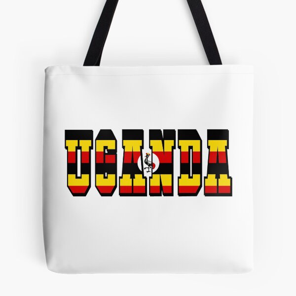 Item preview, Uganda Country Flag Typography designed and sold by TravelWish.