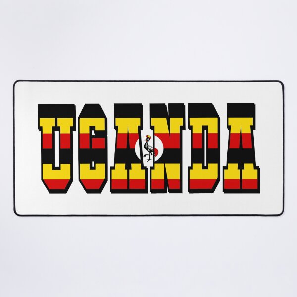Item preview, Uganda Country Flag Typography designed and sold by TravelWish.