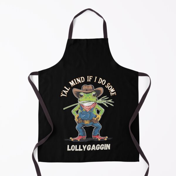 Item preview, Y'all Mind If I Do Some Lollygagging Funny Cowboy, Retro Cartoon, Vintage Style, Weird, Meme, Frog designed and sold by BLZART.