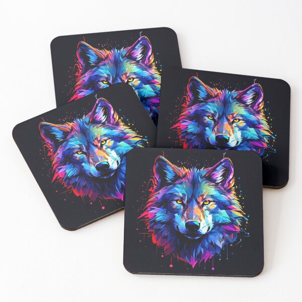 Item preview, WPAP inspired portrait of a Wolf designed and sold by Petalandfur.