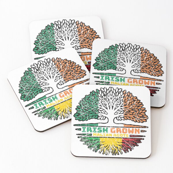 Item preview, Mali Malian Irish Ireland Tree Roots Flag designed and sold by FlagX.