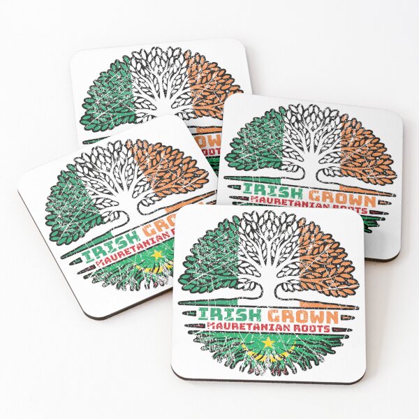 Item preview, Mauretania Mauretanian Irish Ireland Tree Roots Flag designed and sold by FlagX.