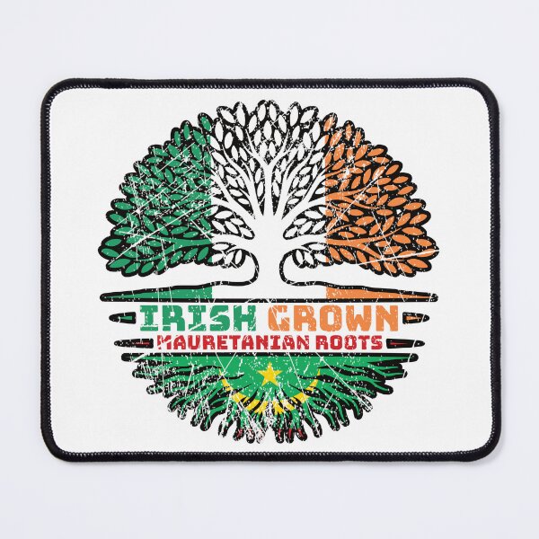Item preview, Mauretania Mauretanian Irish Ireland Tree Roots Flag designed and sold by FlagX.