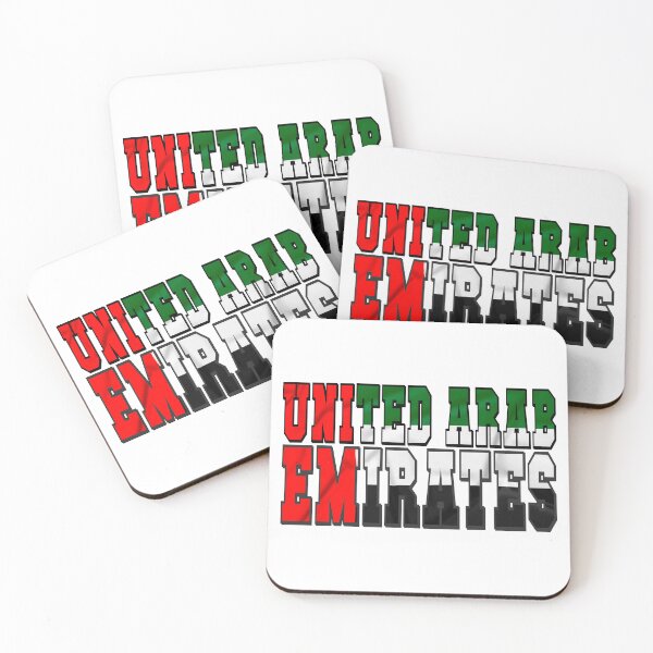 Item preview, United Arab Emirates Country Flag Typography designed and sold by TravelWish.