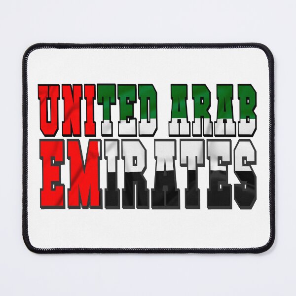 Item preview, United Arab Emirates Country Flag Typography designed and sold by TravelWish.