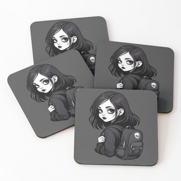 Item preview, Cute Goth Girl Student - Back to School designed and sold by MadnessEnvelope.