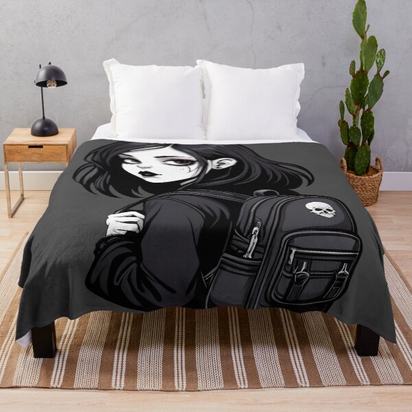 Item preview, Cute Goth Girl Student - Back to School designed and sold by MadnessEnvelope.