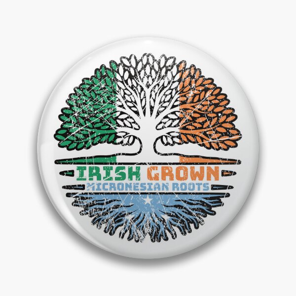 Item preview, Micronesia Micronesian Irish Ireland Tree Roots Flag designed and sold by FlagX.