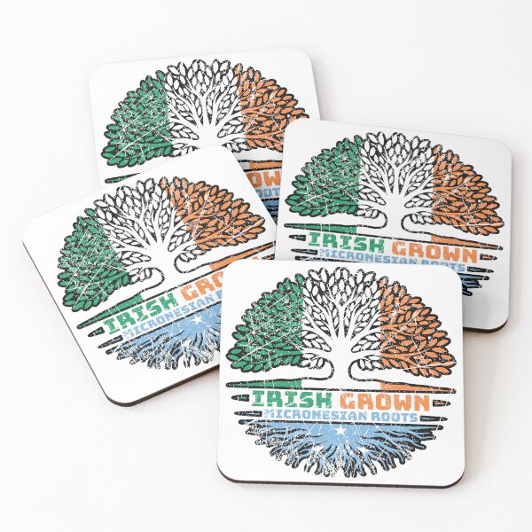 Item preview, Micronesia Micronesian Irish Ireland Tree Roots Flag designed and sold by FlagX.